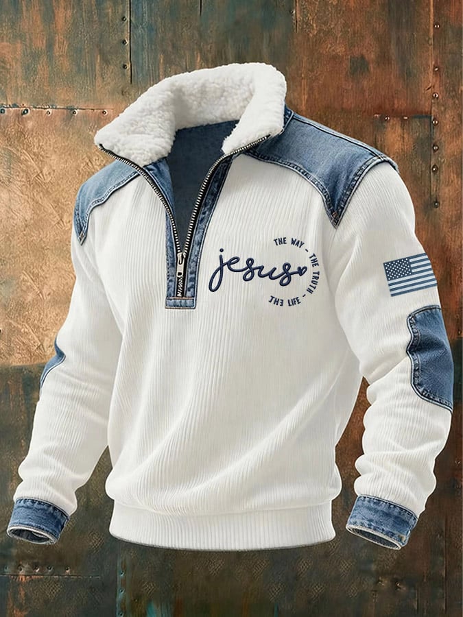 Men's Jesus The Way The Truth The Life Print Sweatshirt