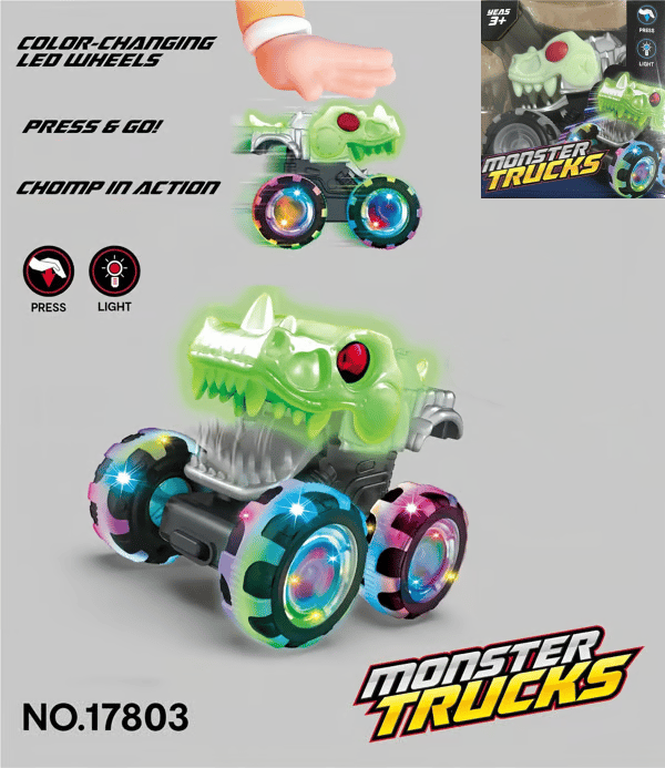 Press & Go Dino Truck Toy for Toddlers🎁Best Birthday Gifts for Baby