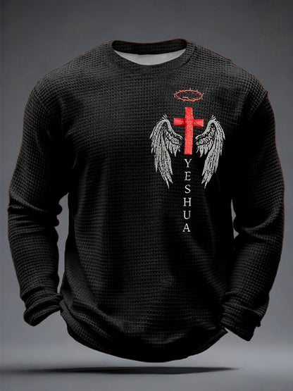 Men's Faith Print Casual Printed T-shirt