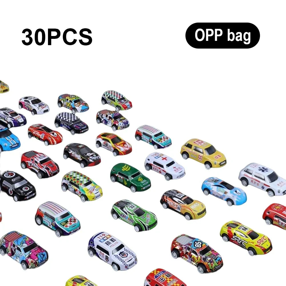Mini Alloy Pull Back Toy Cars – Educational Vehicle Set for Kids & Toddlers