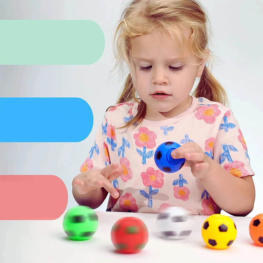 Mini Soccer Finger Toys – 10/30PCS Rotatable Soccer Party Favors for Kids