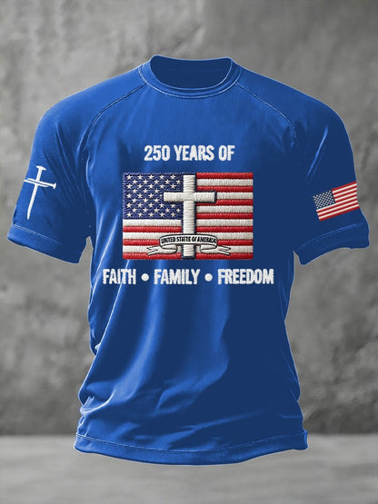 Men's United States 250th Anniversary Print Crew Neck Top