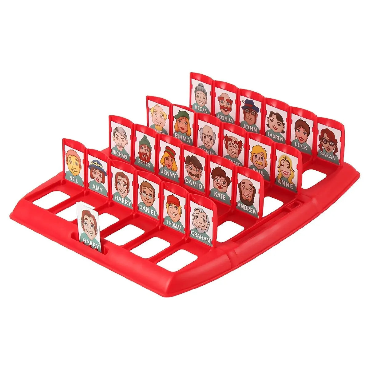 Guess Who I Am Puzzle Game – Two-Person Interactive Portable Tray Puzzle Board for Children