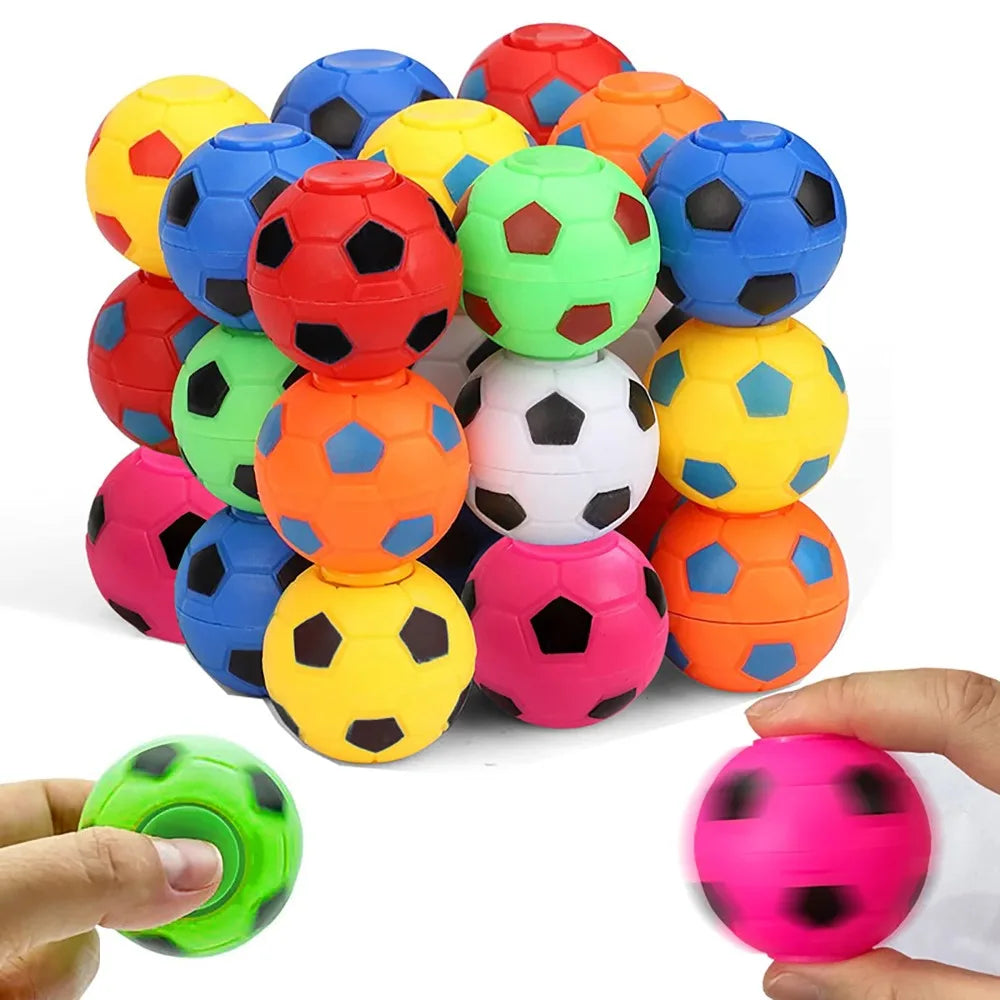 Mini Soccer Finger Toys – 10/30PCS Rotatable Soccer Party Favors for Kids