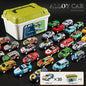 Mini Alloy Pull Back Toy Cars – Educational Vehicle Set for Kids & Toddlers