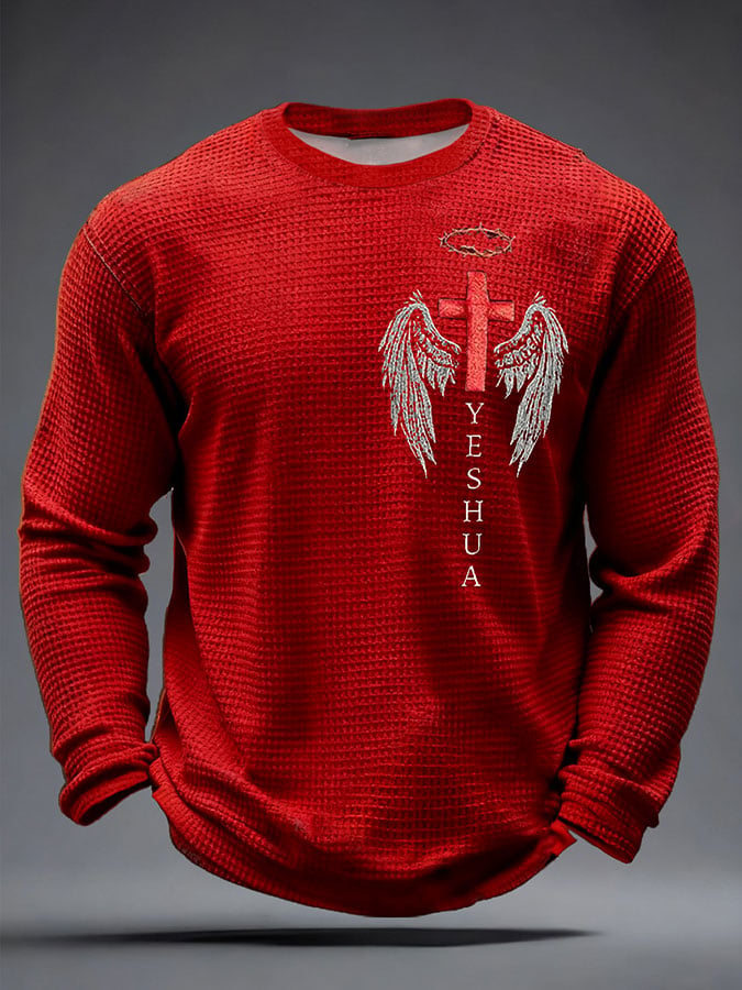 Men's Faith Print Casual Printed T-shirt
