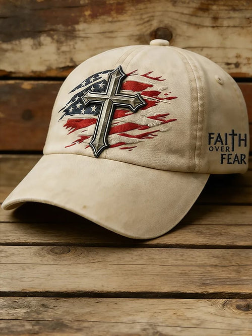 Faith Over Fear Printed Hat