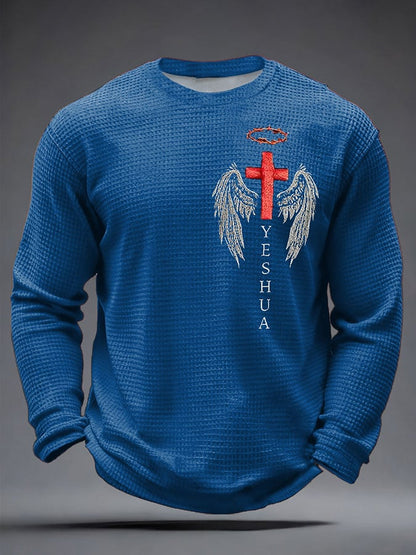 Men's Faith Print Casual Printed T-shirt