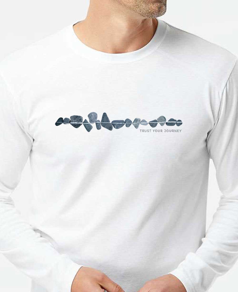 Men’s Trust Your Journey Recycled Bottles Long Sleeves Tee
